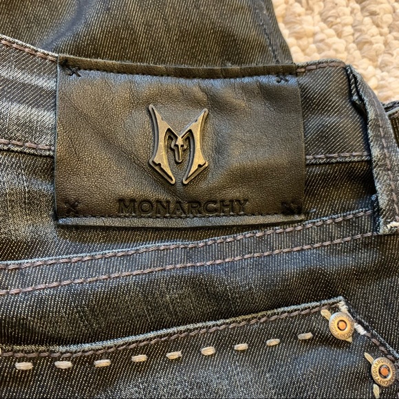 NEW Monarchy Dark-Wash Bootcut Jeans - Picture 11 of 12